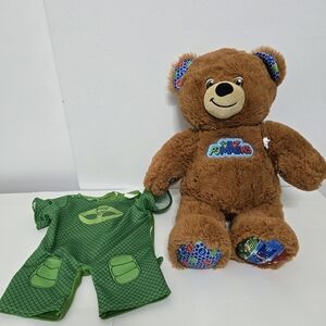Build A Bear  PJ Mask Bear Plush Stuffed Animal & Outfit No Longer Makes Noise